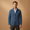 Men’s cardigan with high neck and side pockets
