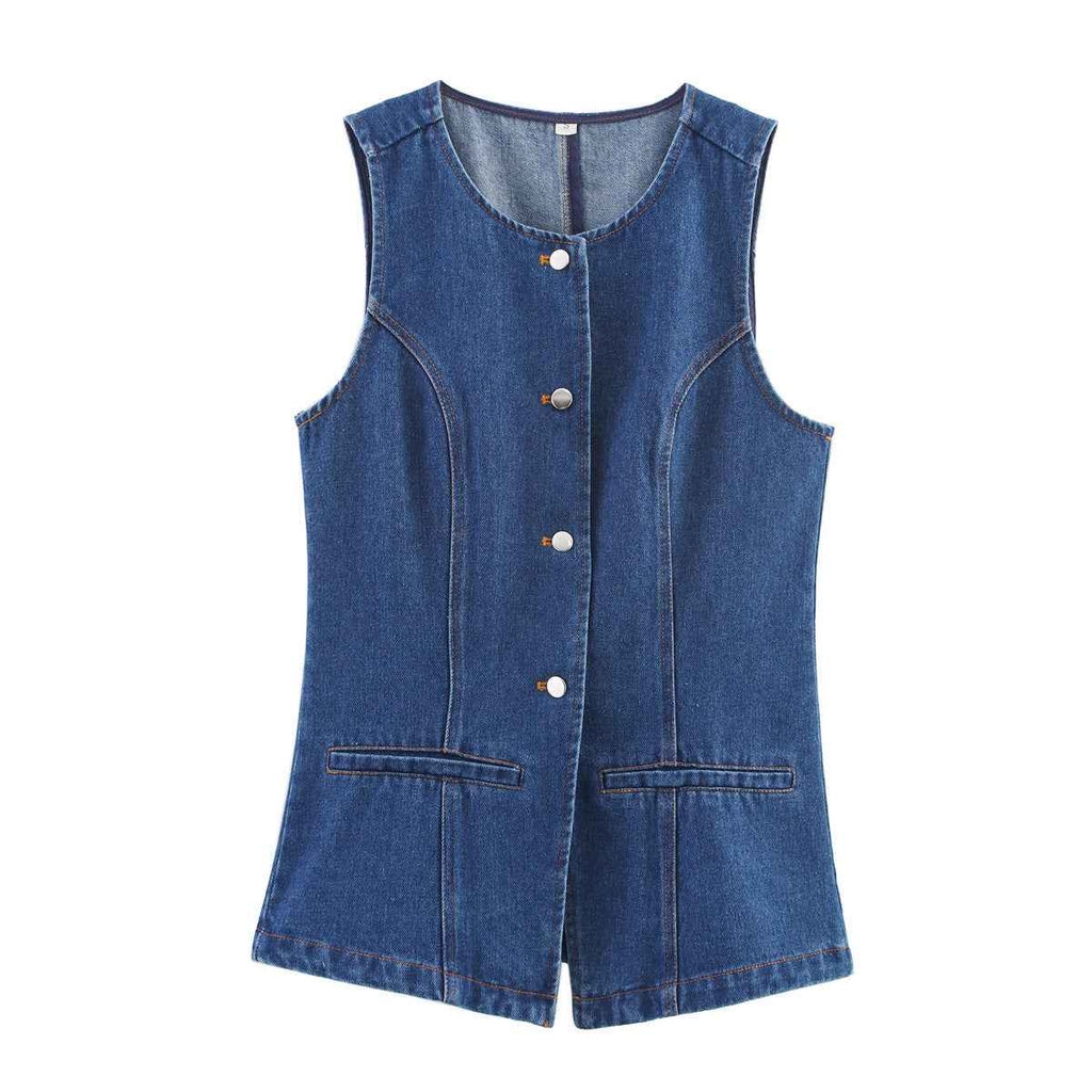 Harper | Denim Waistcoat