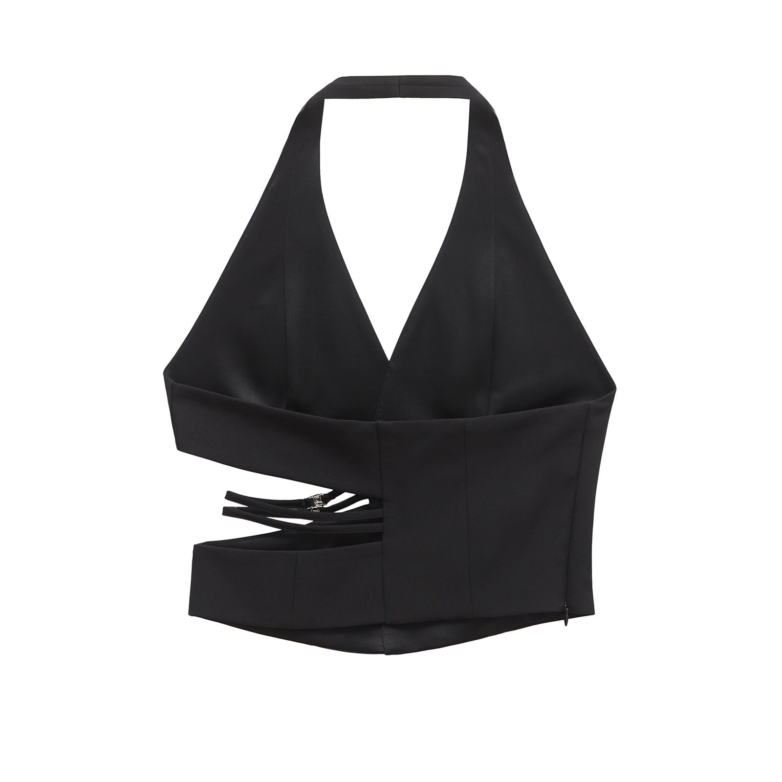 Dulcie | Cut-Out Buckle Detail Halter Top