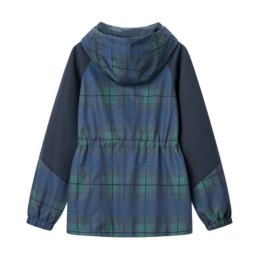 Rose | Hooded Plaid Light Jacket