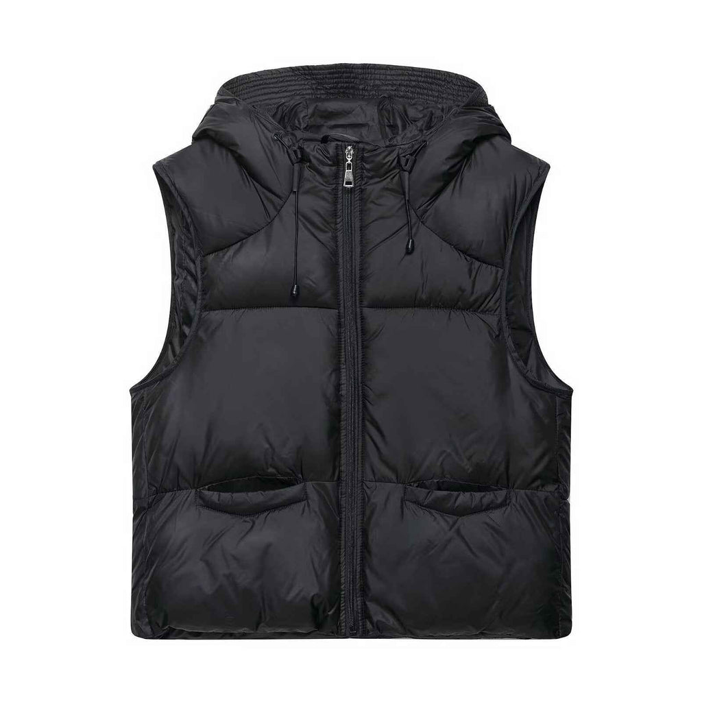 Bella | Hooded Cropped Puffer Vest