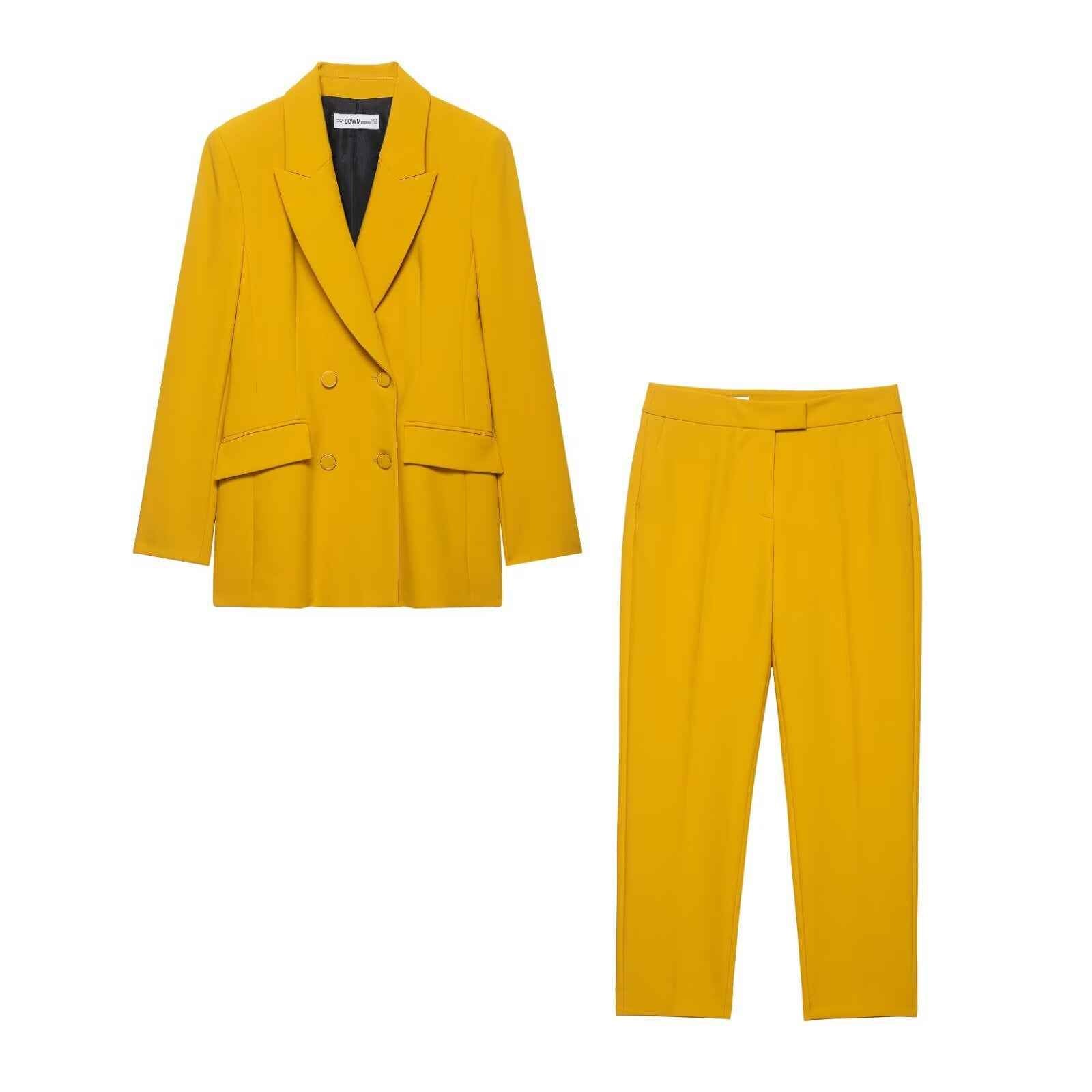 Tallulah | Double-Breasted Blazer and Straight Leg Trouser Set