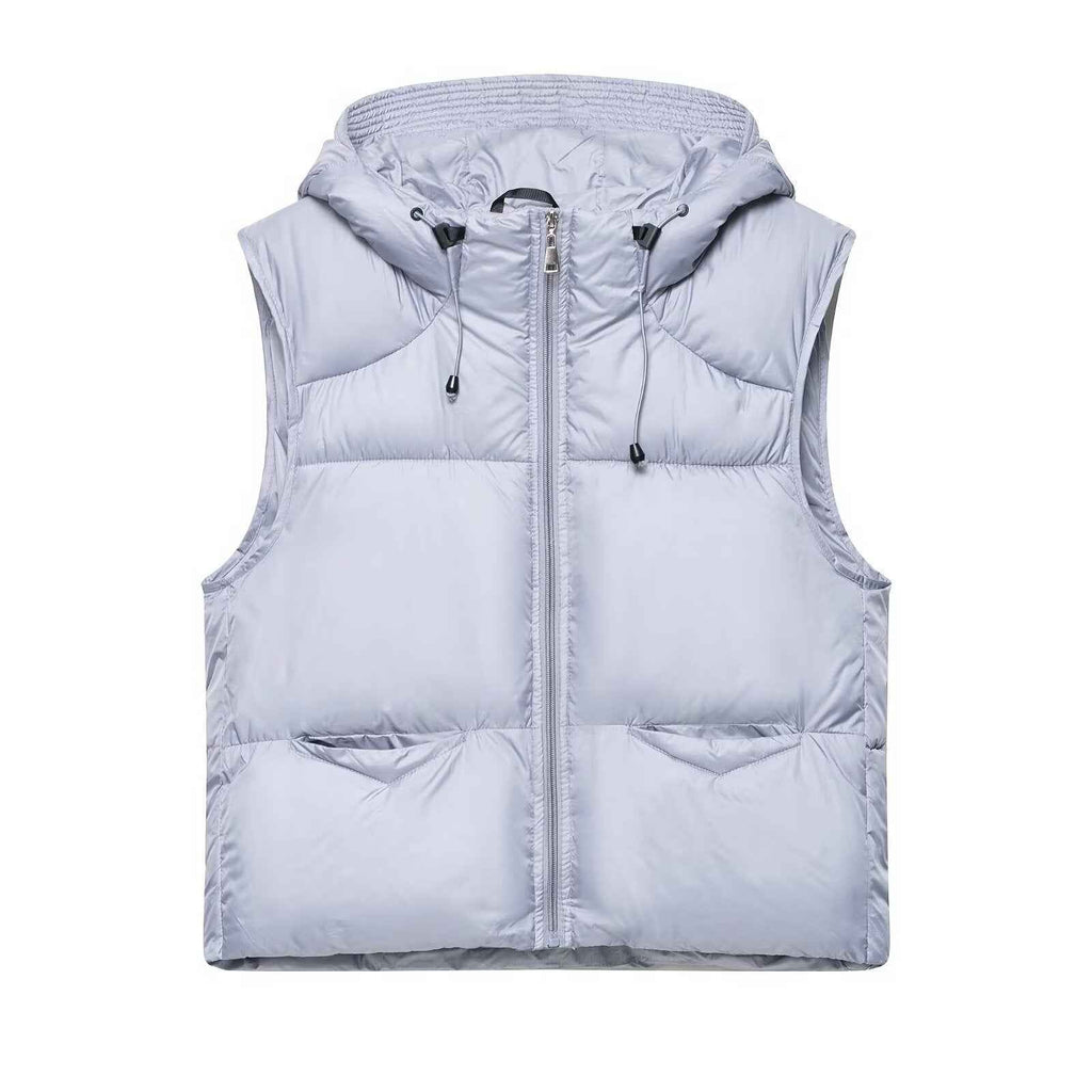 Bella | Hooded Cropped Puffer Vest