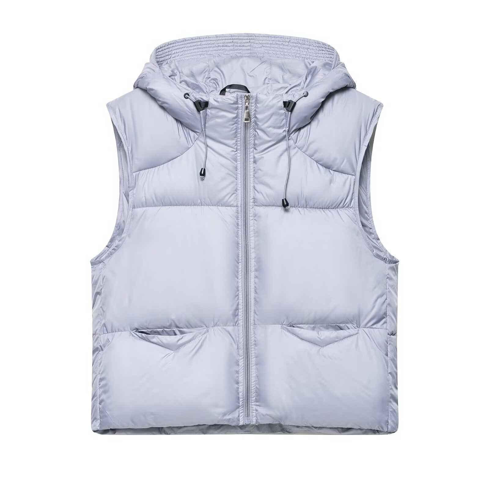 Bella | Hooded Cropped Puffer Vest