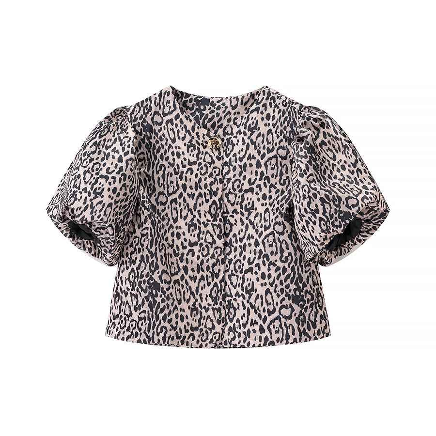 Tamara | Puff Sleeve Satin Blouse