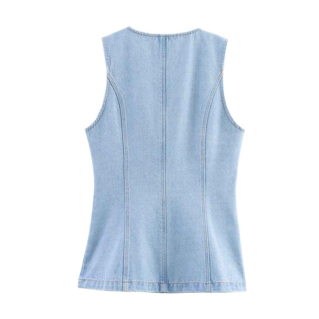 Harper | Denim Waistcoat