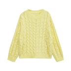 Amelie | Relaxed Cropped Cable Knit Top