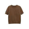 Yasmin | Short Sleeve Fine Knit Top