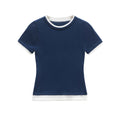 Olivia | Contrast Trim Baby Tee
