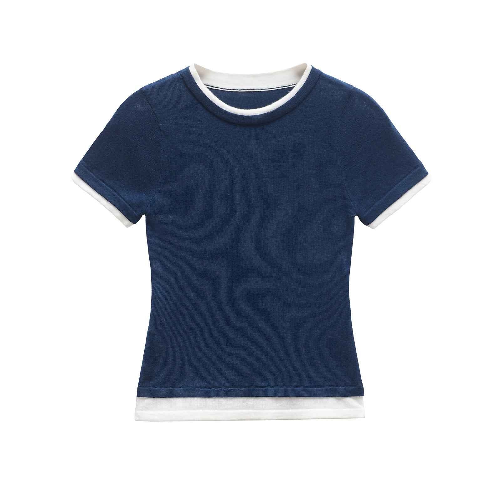 Olivia | Contrast Trim Baby Tee