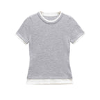 Olivia | Contrast Trim Baby Tee