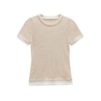 Olivia | Contrast Trim Baby Tee