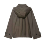 Tallulah | Khaki Cropped Utility Jacket