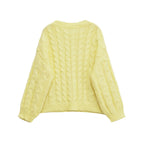 Amelie | Relaxed Cropped Cable Knit Top