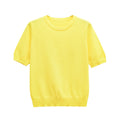 Tilly | Crew Neck Short Sleeve Ribbed Premium Knit Top