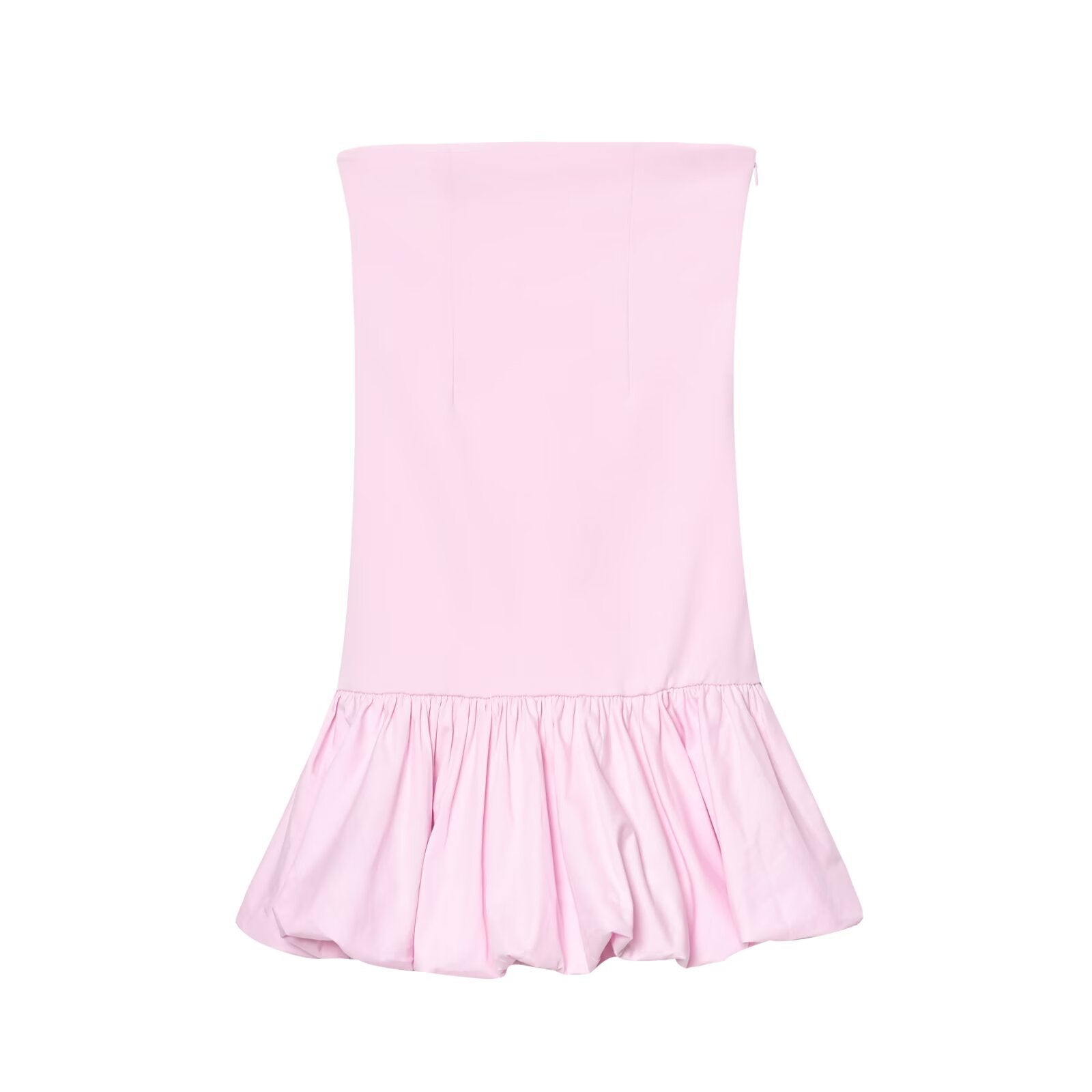 Juno | Strapless Fitted Bodice Gathered Skirt Mini Dress