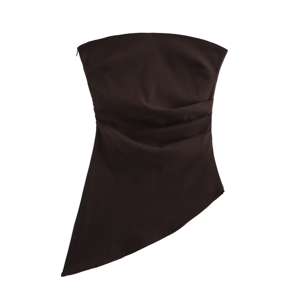 Rowan | Draped Strapless Top
