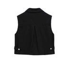 Lyla | Cropped Tailored Blazer Vest