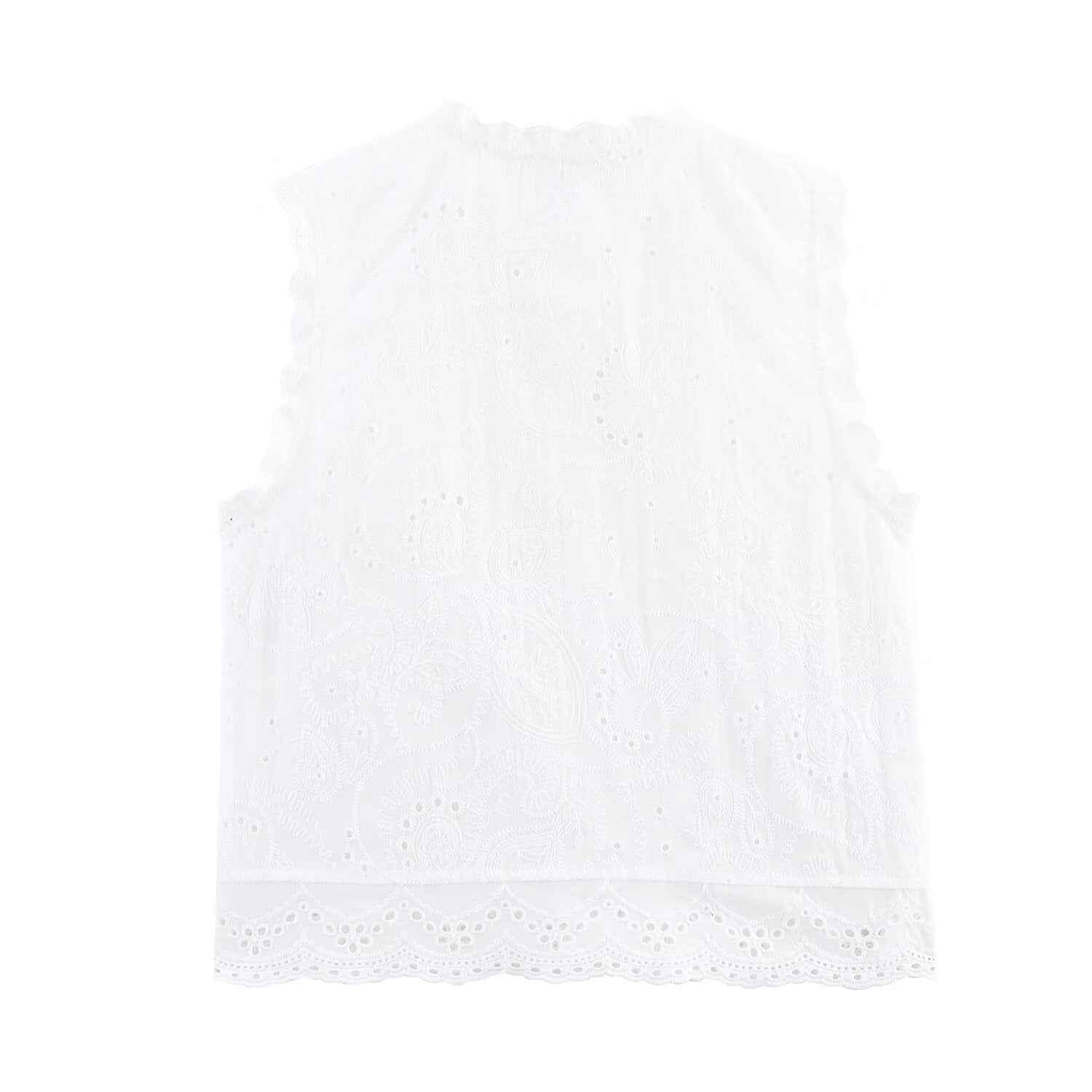 Ruby | White Broderie Anglaise Lace Top