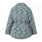 Aria | Reversible Paisley Quilted Puffer Jacket