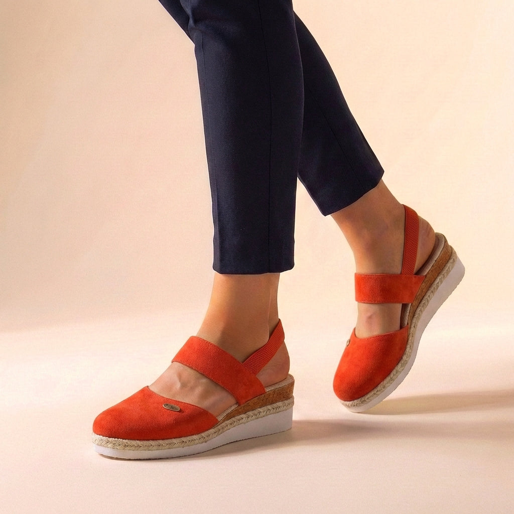 Women’s Orthopedic Comfort-Fit Espadrille Platform Sandals