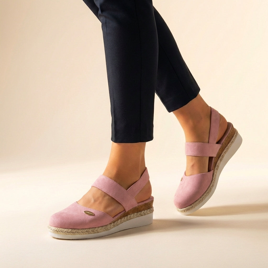 Women’s Orthopedic Comfort-Fit Espadrille Platform Sandals