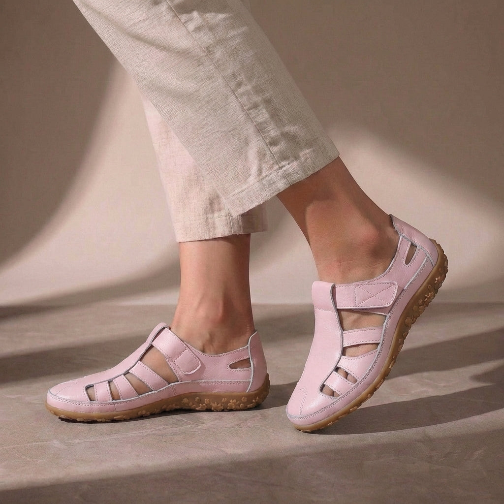 Women’s Orthopedic Closed-Toe Sandals with Adjustable Straps