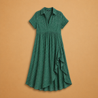 Dress | Shirt Collar | Polka Dot Pattern
