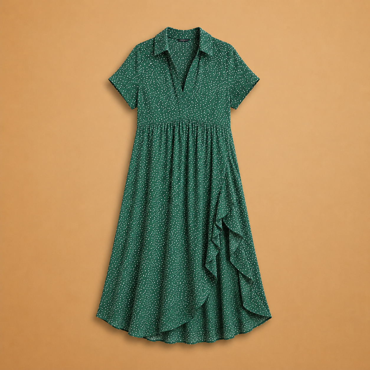 Dress | Shirt Collar | Polka Dot Pattern