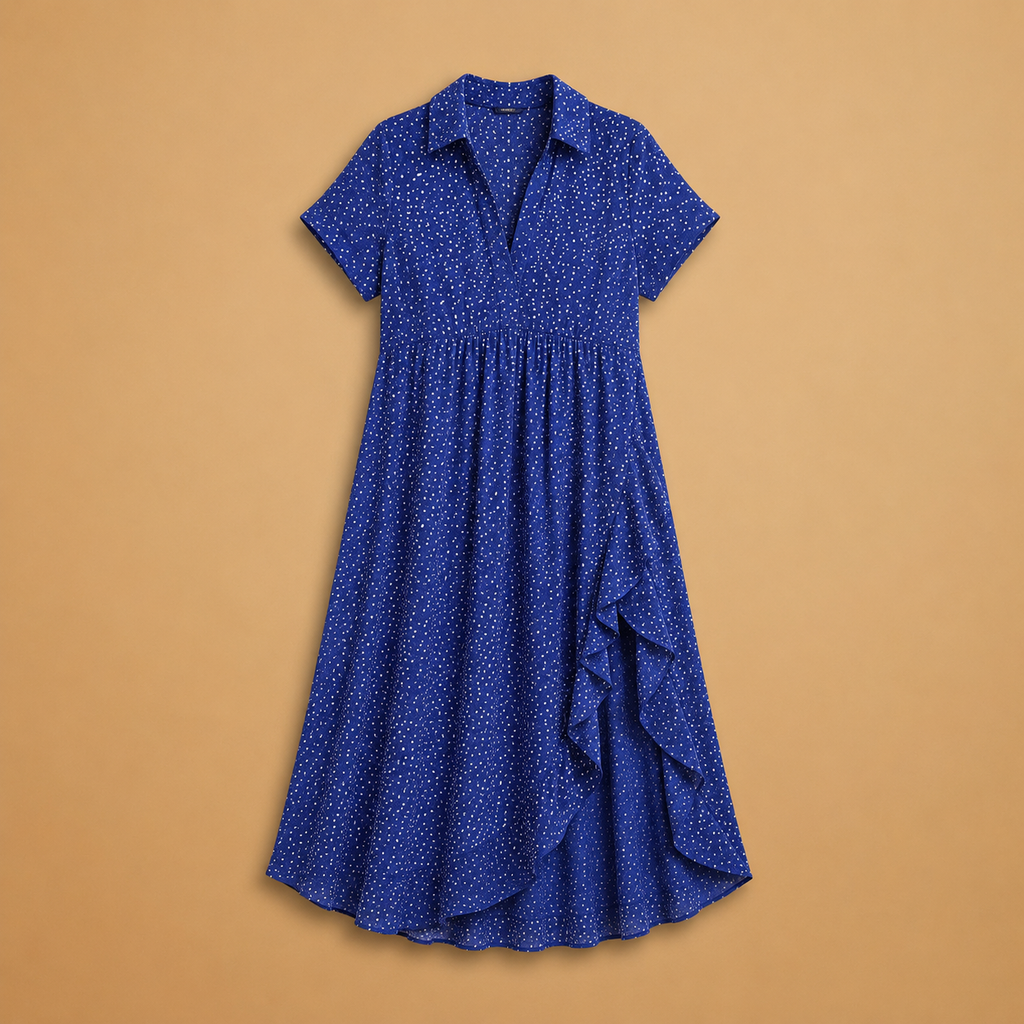 Dress | Shirt Collar | Polka Dot Pattern