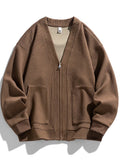 Men’s Winter Zip Cardigan – Stretch Knit Comfort Layer
