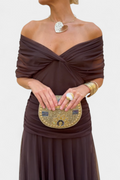 Women's Floral Print Maxi Elegant Dress