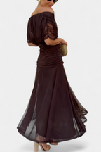 Women's Floral Print Maxi Elegant Dress