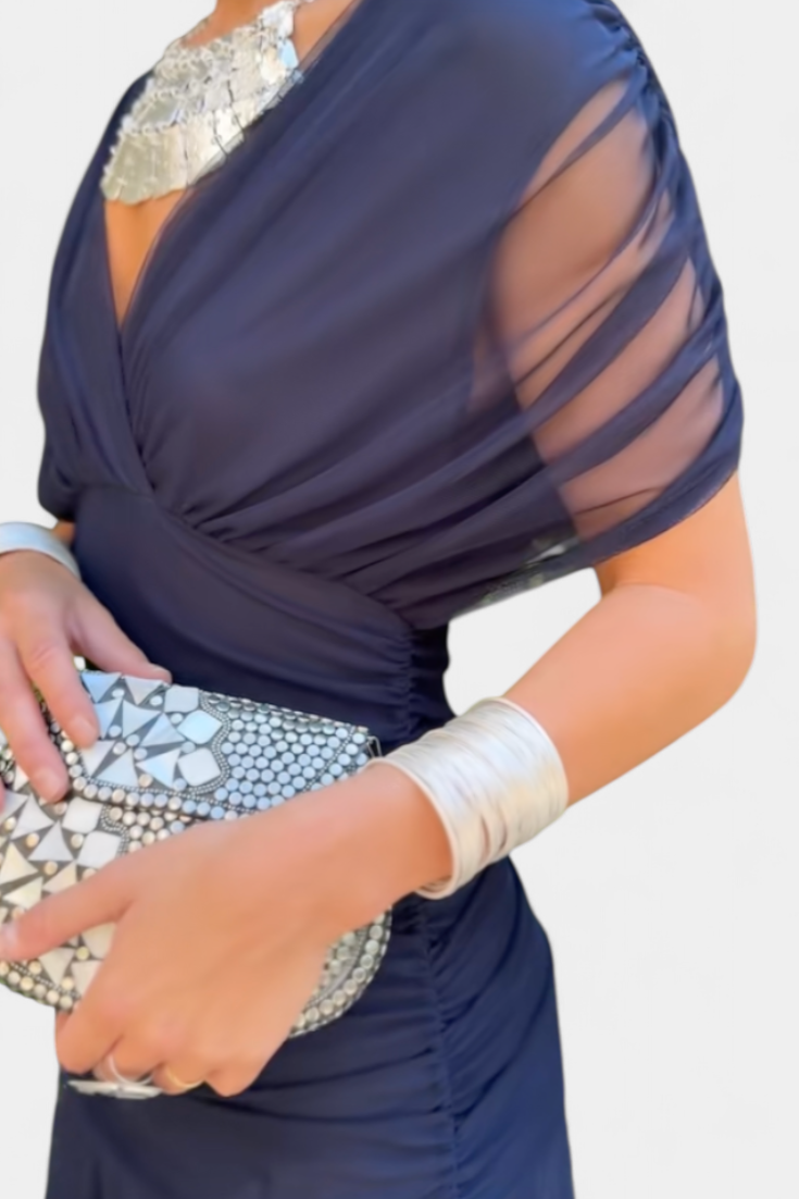 Women's Floral Print Maxi Elegant Dress