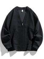 Men’s Winter Zip Cardigan – Stretch Knit Comfort Layer