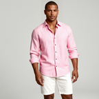 Dennis | Vintage Long Sleeve Linen Shirt