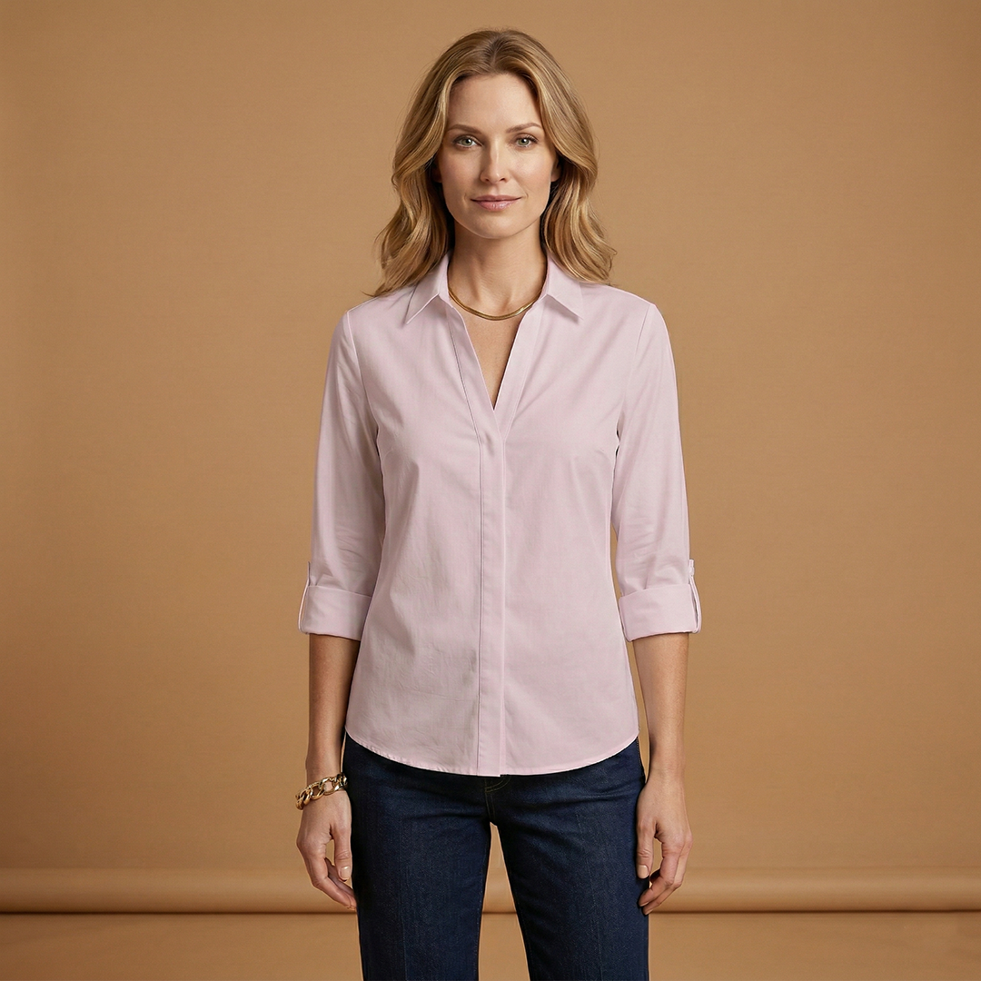 Women's Casual Button-Up Blouse for Women with versatile styling