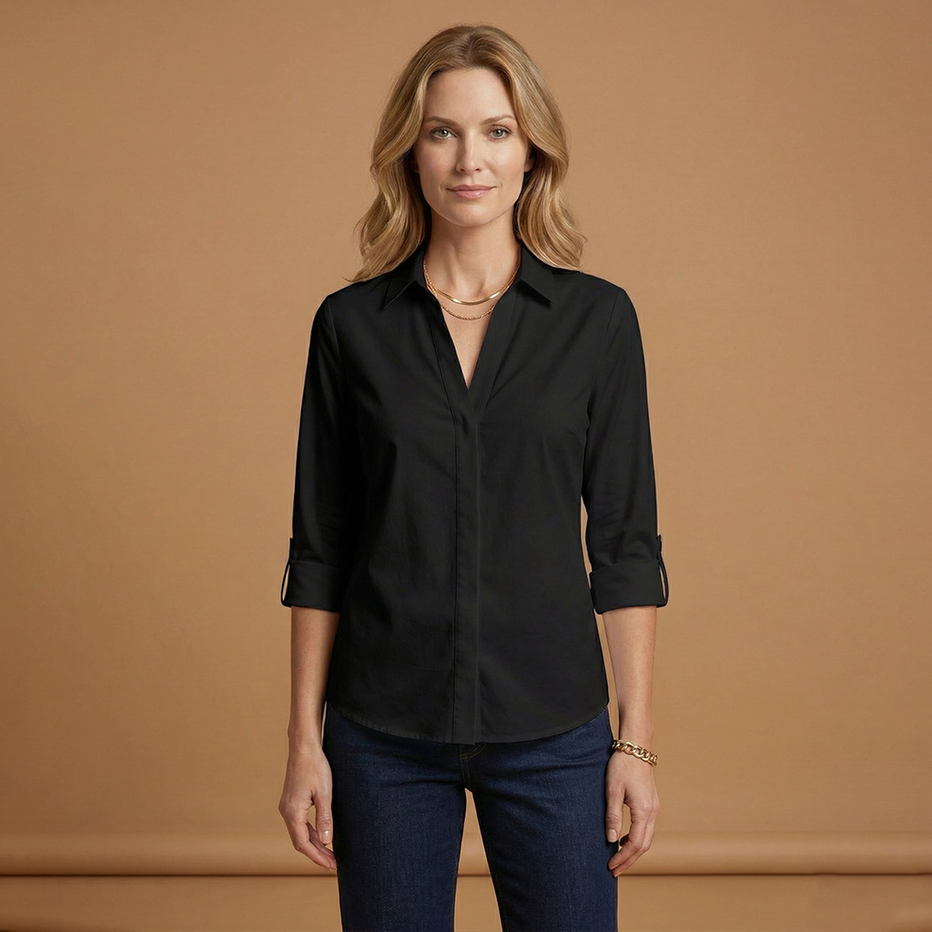 Women's Casual Button-Up Blouse for Women with versatile styling