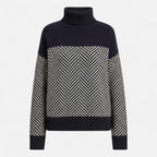 Valmonti | Women’s Wool Turtleneck Knit Sweater