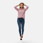 Valmonti | Women’s Zipper Stand-Collar Knit Sweaters