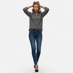 Valmonti | Women’s Zipper Stand-Collar Knit Sweaters