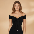 Women Slim-Fit T-Shirt with Crew Neck and Short Sleeves
