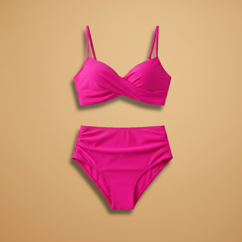 Women's Bikini Set with Floral Print and Band