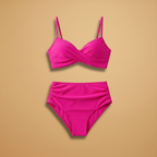 Women's Bikini Set with Floral Print and Band