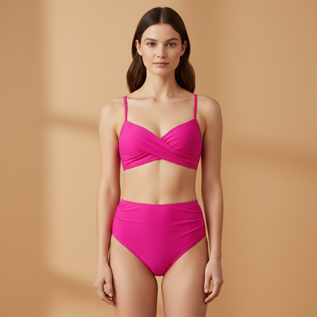 Women's Bikini Set with Floral Print and Band
