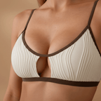Women’s Bikini Set with High Waist and Adjustable Straps