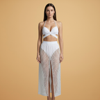 Women’s Bikini Set with Net Skirt and Modern Design