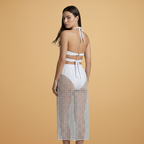 Women’s Bikini Set with Net Skirt and Modern Design