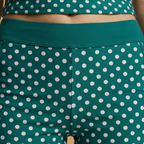Women's Bikini Set with Polka Dots and High-Waisted Bottoms