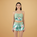 Women’s Bikini Set with Ruching and Adjustable Straps